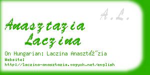 anasztazia laczina business card